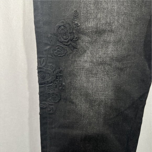 NWT‎ Kut From The Kloth [ 16 ] Mia Embroidered Toothpick Skinny Jeans Grey - Picture 7 of 16